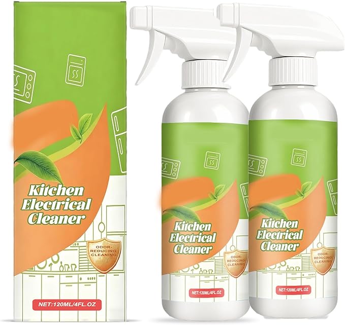 Electrolyzed Ion Kitchen Cleaner Spray, Kitchen Heavy Duty Cleaner Degreaser, Multi-purpose Household and Kitchen Cleaning Spray (2pcs)