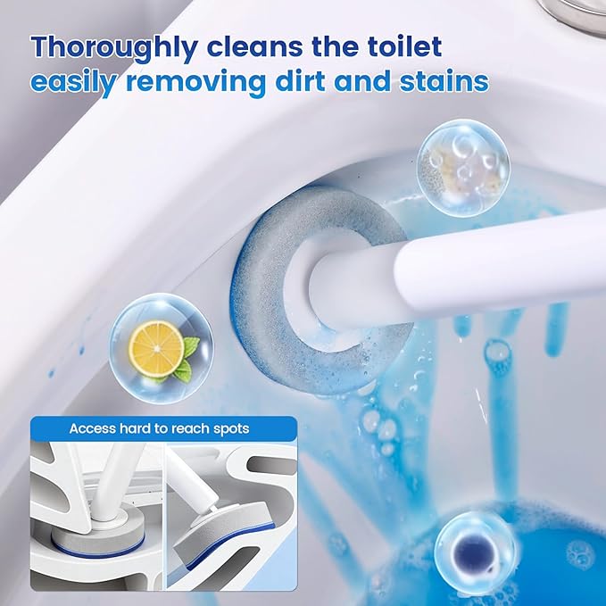 Toilet Wand Refills,Toilet Refill Pads, Disposable Toilet Brush Heads for Toilet and Bathroom Cleaning