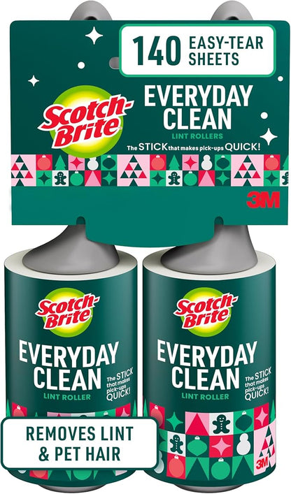 Everyday Lint Roller - Modern Merry Holiday Lint Roller- 2 Pack