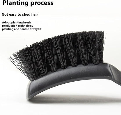 8.3" Car Tire Wash Brush, Carpet Cleaning and Scrub Brush for Floor Mats, Car Detailing Brushes Hard Bristles Wheel Brush for Car Interior and Home, Wheels, Rims, Motorcycles, Bicycles (Yellow)