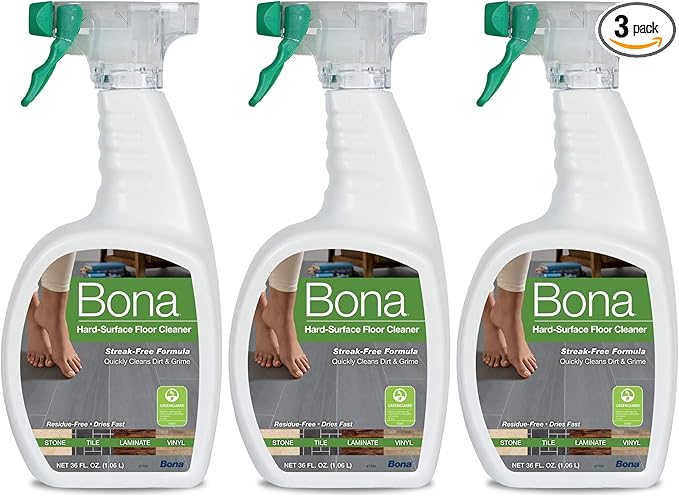 Bona Stone Tile & Laminate Floor Cleaner Spray MegaPack Pack of 3