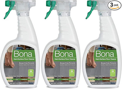 Bona Stone Tile & Laminate Floor Cleaner Spray MegaPack Pack of 3