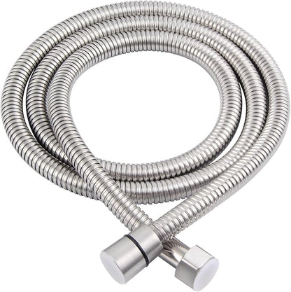 Angle Simple Brushed Nickel Shower Hose 59", Stainless Steel Replacement Flexible Hand Held Shower Sprayer Hose, 1/2" IPS