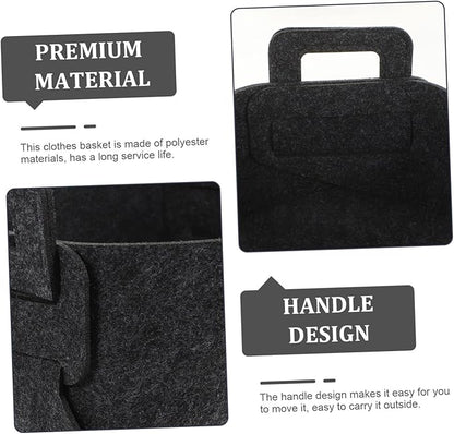 Collapsible Laundry Basket with Handles Storage for Dirty Clothes More Capacity Organizer for Home Dorm Grey