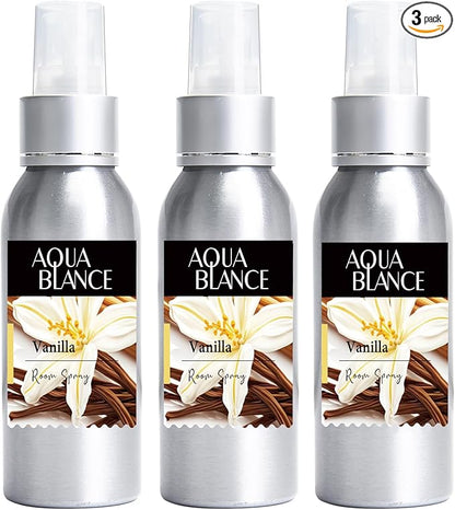 Fragrant Room Spray, Vanilla, 3 x 3.4 fl oz, Air Fresheners Odor Eliminator for Home, Bathroom, Concentrated Room Spray