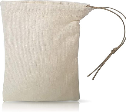 Cloth Reusable Tea Bag and Bulk Spice Bag - Made in Canada of Hemp and Organic Cotton - Zero Waste, Eco-Friendly, Natural Loose Leaf Tea Infuser