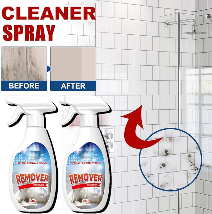 Highly Effective Removal Spray,Multi-Functional Cleaner,Wall Foaming Cleaning Sprayer For Painted Wall,Multi-Surface Cleaning Solution For Tile, Grout, Concrete, Fabric,Bathrooms, Kitchens (1pcs)