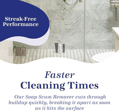 Marblelife Bathroom Combo Kit, With Marble & Travertine Cleaner, MaxOut Deep Grout Cleaner for Tile Floors, Soap Scum Remover For Shower & Other Surfaces, Includes A Cleaning Cloth