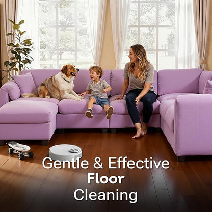 Snowlily 2 Pack Floor Cleaner Solution for Hardwood & Tile Floors, Robot Vaccum and Mop & Wet Dry Vacuum Cleaners, 1:100 Dilution Ratio