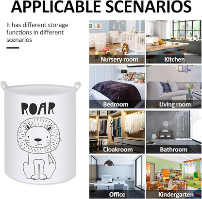 Collapsible Laundry Basket in Bedroom Waterproof Laundry Hamper in Bathroom Large Laundry Bag in College Dormitory Cloakroom Livingroom Nursery Organizer Toy Bin