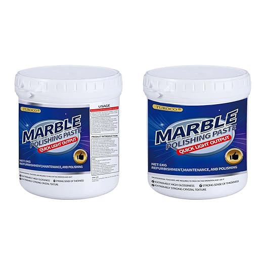 Marble Polishing Paste, Polishing Compound – Quartz Cleaner Countertop, Granite Cleaner & Marble Sealer and Protector–Multi-Surface Stone Care– Streak-Free Formula(2.2LB)