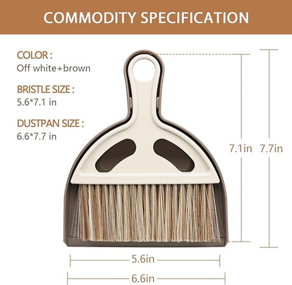 Small Mini Hand Broom Dustpan : Small Broom and Dustpan Set, Mini Broom and Dustpan Set, Hand Broom and Dustpan Set,Mini Dustpan and Brush Set for Cat Litter, Kitchen, Tables, Countertops, Cars, etc.