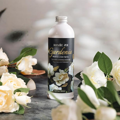 ROMIIE ZOI Gardenia Room Spray Refill - 500ml / 16.8 Fl Oz - Creamy Floral Fragrance for an Elegant, Luxurious Ambiance - Concentrated Air Freshener
