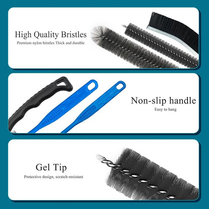 Dryer Vent Cleaner Kit - Long Dryer Vent Cleaning Brush, Dryer Lint Cleaner Remover Refrigerator Long Coil Cleaning Kit - Dryer Duct Cleaning Kit - AC Cleaning Brush Set For Household Maintenance