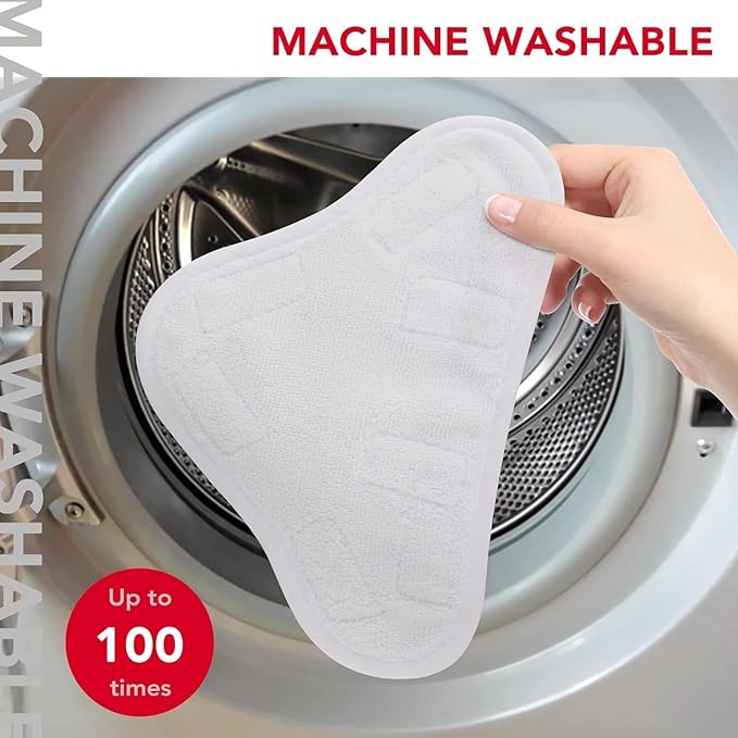 Sgizoku Microfiber Steam Mop Pad Replacement Compatible with H2O H20 Mop X5 Steam Steam Cleaners Washable & Reusable - 12 Pack