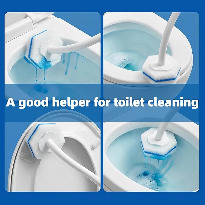 Toilet Wand Refills Compatible with Clorox Toilet Wand, 20 Count Disposable Refill Heads for Deep Foaming Cleaning