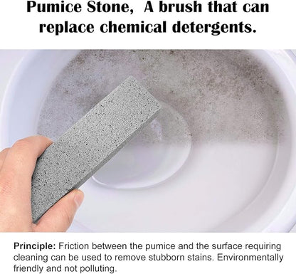 8 Pack Pumice Stone for Toilet Bowl Cleaning, Scouring Stick Remove Toilet Bowl Hard Water Rings, Calcium Buildup and Rust Suitable for Cleaning Toilet, Bathroom, Kitchen Sink, Grill（Gray
