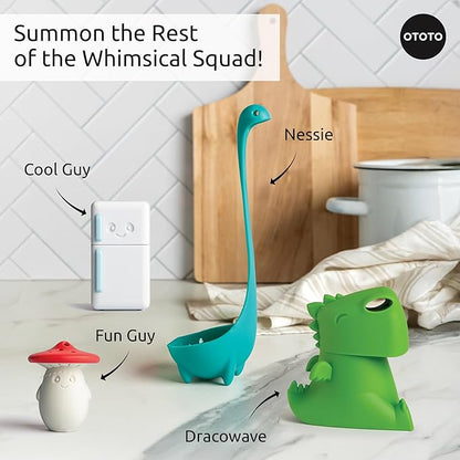 OTOTO NEW Dracowave Microwave Cleaner - Dragon Microwave Steam Cleaner, Cleans Grime in Minutes with Water and Vinegar - Cute Kitchen Gifts Accessories, Funny Kitchen Gadgets, White Elephant Gifts