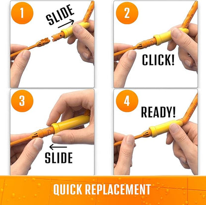 FlexiSnake Drain Weasel Refill - Sink Snake Hair Clog Remover Tool, Sink, Pipe, Bathroom, Bathtub Drain Cleaner, 18-inch Long Flexible Disposable Wands, Made in The USA, 5 Pack