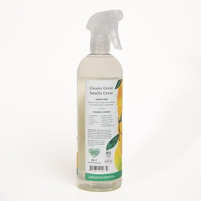 Absolute Green All Purpose Cleaner Spray, Non-Toxic, Kitchen, Bath, Countertop, Stainless, Safe around Kids + Pets, Natural Lemon Scent, 25 oz (1 Pack)