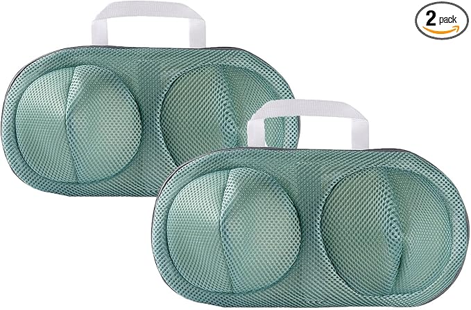 2Pcs Bra Mesh Laundry Bags for Delicates with Premium Zipper Bra Washing Bag for Laundry，Lingerie Bags for Washing Delicates underwear,integrated washing and care