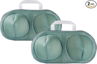 2Pcs Bra Mesh Laundry Bags for Delicates with Premium Zipper Bra Washing Bag for Laundry，Lingerie Bags for Washing Delicates underwear,integrated washing and care