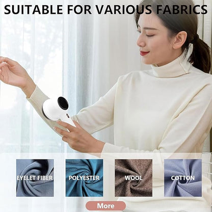 Fabric Shaver, Rechargeable Lint Remover, Lint Remover for Clothes, Sweater Shavers, 8W 3 Gear Large Capacity Shaver, Electric Lint Shaver with Battery Display for Clothes
