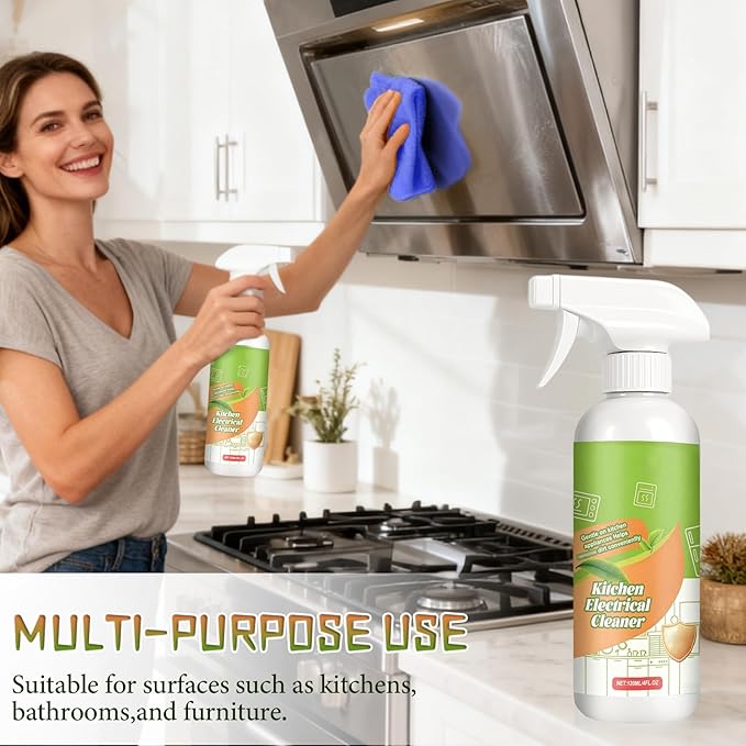 Electrolyzed Ion Kitchen Cleaner Spray，Multi-purpose Kitchen Heavy Duty Cleaner Degreaser forAppliances, Household, Oven, Stove, Range Hood (120ML