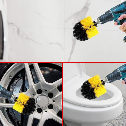 Remerry Drill Brush Nylon Drill Brush Attachment Electric Power Scrubber Scrub Attachment Multi Purpose Cleaning Supplies for Bathroom Surfaces Tub Grout Shower Kitchen Tile Auto Car