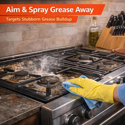 Diversey Break-Up Professional Oven & Grill Cleaner, Heavy Duty Grease Remover for Grill Grates, Ovens, Flat Tops & Vent Hoods, 19 oz Aerosol Spray