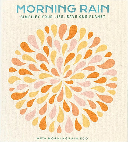MorningRain Swedish Cloths for Kitchen, 7 Pack Watercolor Dish Towels, Washable Paper Towels, Non-Scratch Cellulose Sponge Cloths, No Odor, Biodegradable, Reusable Dishcloths