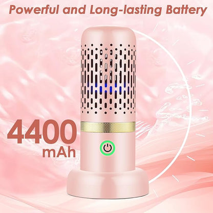 Cudinham Fruit and Vegetable Purifier Cleaner Washing Machine Upgraded Capsule Shape Disinfection OH-ion Purification Technology for Cleaning Grains Rice Meat Seafood, Pink