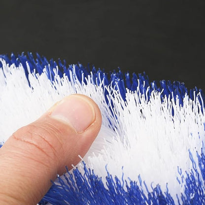 Scrubbing Brush, Scrub Brush with Stiff Bristles Thickened Handle White Utility Cleaning Hand Brush for Cleaning Bathroom Shower Toilet Bathtub Tile Floor Carpet