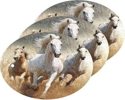 Horse Kitchen Scrub Sponges, Pop-up Kitchen Cleaning Sponges Reusable Dish Washing Sponges for Bathroom Household Cleaning 3 Pack - Non Scratch Scrubber