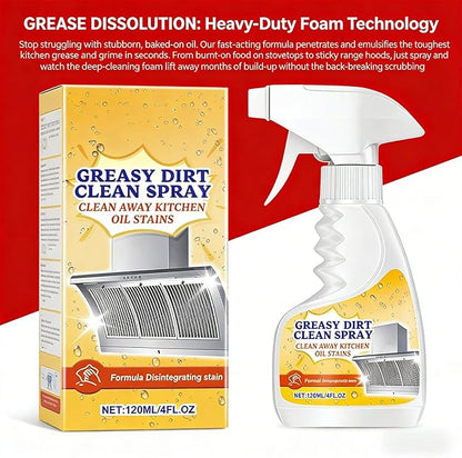 Heavy Duty Kitchen Degreaser Foam Cleaner - Fast-Acting Grease Remover for Stove & Oven, Powerful Multi-Purpose Cleaning Spray for Home & Bathroom (3)