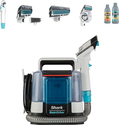 Shark PX200 StainStriker Portable Carpet & Upholstery Cleaner, Spot, Stain, & Odor Eliminator, Perfect for Pets, Carpet, Area Rugs, Couches, Upholstery, Cars & More, Navy (Renewed)