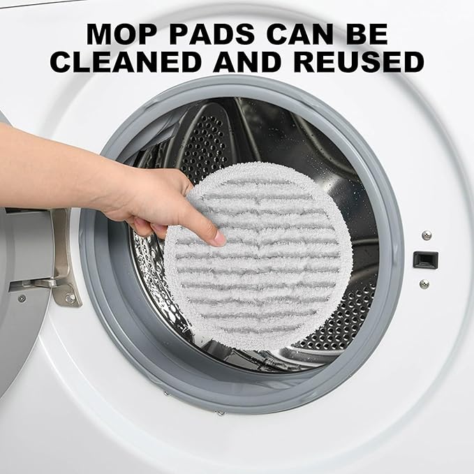 Pads for Shark Steam Scrub Mop: 12 Pack Spin Mop Refills Fit for Shark S7000 S7001 S7000C S7201 S7000AMZ S8201 S8001 S8000 Steam and Scrub Pads - Hard Floor Steam Mop Washable Pads S7001TGT