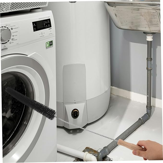 KOMBIUDA Refrigerator Cleaner Brush Long Handle Washing Machine Cleaning Tool Dryer Tubing Brush