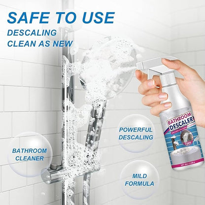 Bathroom Descaler Foam Cleaner Spray, Stubborn Stains Cleaner for Tiles, Faucets, Tubs & Glass, 60ml Each - All-Purpose Bathroom Stain Remover, Fresh Scent (3)
