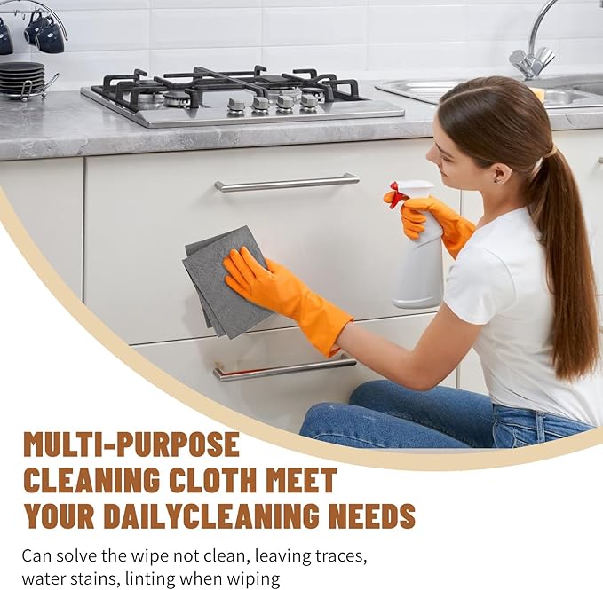 10 Pcs Magic Cleaning Cloth,7.87x9.8inch Thickened Magic Cleaning Cloth,Reusable Microfiber Rag Cloth for Car, Window, Mirror Etc Multipurpose