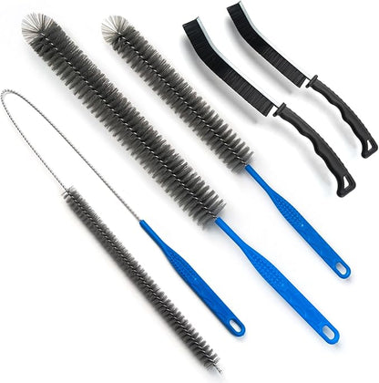 Dryer Vent Cleaner Kit - Long Dryer Vent Cleaning Brush, Dryer Lint Cleaner Remover Refrigerator Long Coil Cleaning Kit - Dryer Duct Cleaning Kit - AC Cleaning Brush Set For Household Maintenance