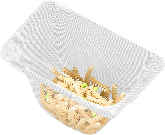 Kitchen Sink Hanging Strainer with Filter Mesh Bag, Food Waste Filter Basket, Suction Cup Foldable Washing Vegetables and Fruits Drying Bag Holder (100pcs Strainer Mash Bag)