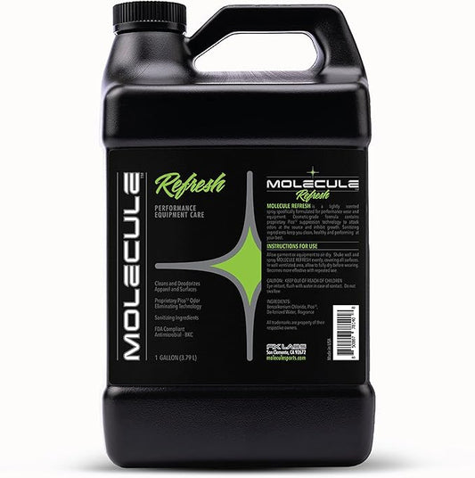 Molecule Refresh | Performance Apparel Care | Cleans and Deodorizes Racing Suites & Technical Fabrics | Signature Fresh Scent | 1 Gallon