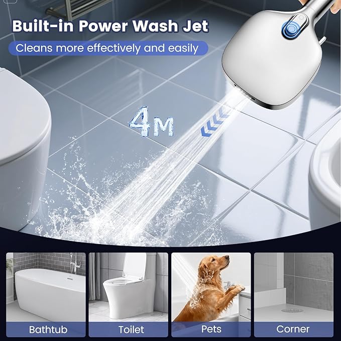 Filtered Shower Head with Handheld, High Pressure 7 Spray Showerhead with Filters, Detachable Shower Heads, Water Softener Filters for Hard Water - Remove Chlorine