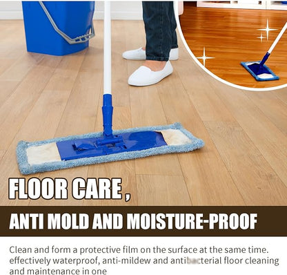 Beeswax Spray Cleaner with Sponge & Towel for Wood Furniture, Natural Beeswax Care For Wood Floors, Furniture, Tables, Cabinets (Lemon)