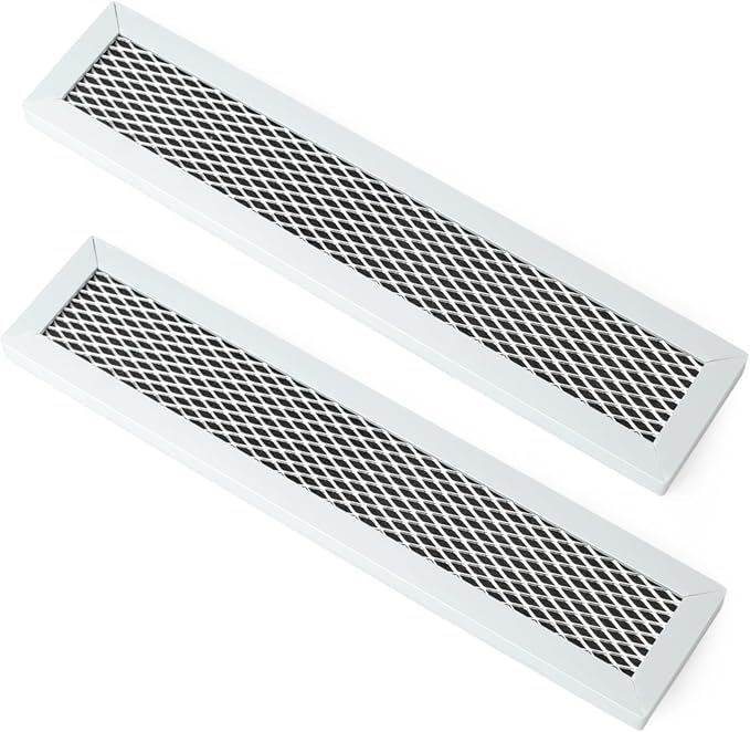 2Pcs Microwave Filters Compatible with Frigidaire FGMV17WNVFA FMV152KSA FMV152KBA FMV152KMA FMV152KQA FMV152KWA FMV157GBA Microwave Oven Charcoal Filter Replacement Part