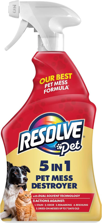 Resolve Pet Specialist Carpet Cleaner Spray – for Removal of Pet Stains & Odors Up to 7 Days Old, 22oz