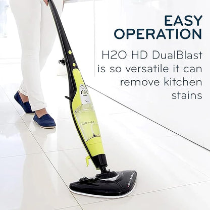 H2O HD Dual Blast Steam Mop & Handheld Steam Cleaner | 5-in-1 Floor Steamer | Forward-Blast Mop Head | 1500W Power & 450ml Tank | Hardwood, Tile & Laminate Cleaner