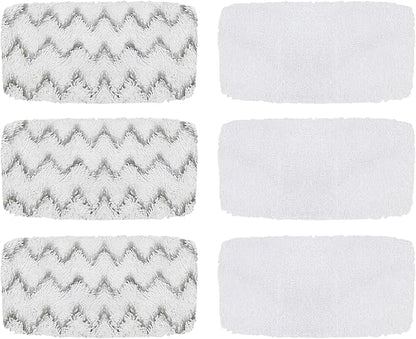 6 Pack 1543A Steam Mop Pads for Bissell PowerFresh Vac & Steam 2747A, Bissell Symphony Pet Steam Mop Pads 1132 1543 1652 1252 1606670 1543A 1632 1132A 1530 11326