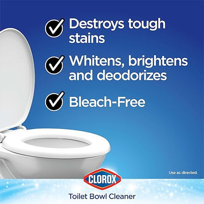 Clorox Toilet Bowl Cleaner Lime & Rust Destroyer 24 Ounces (Package May Vary) (Pack of 2)
